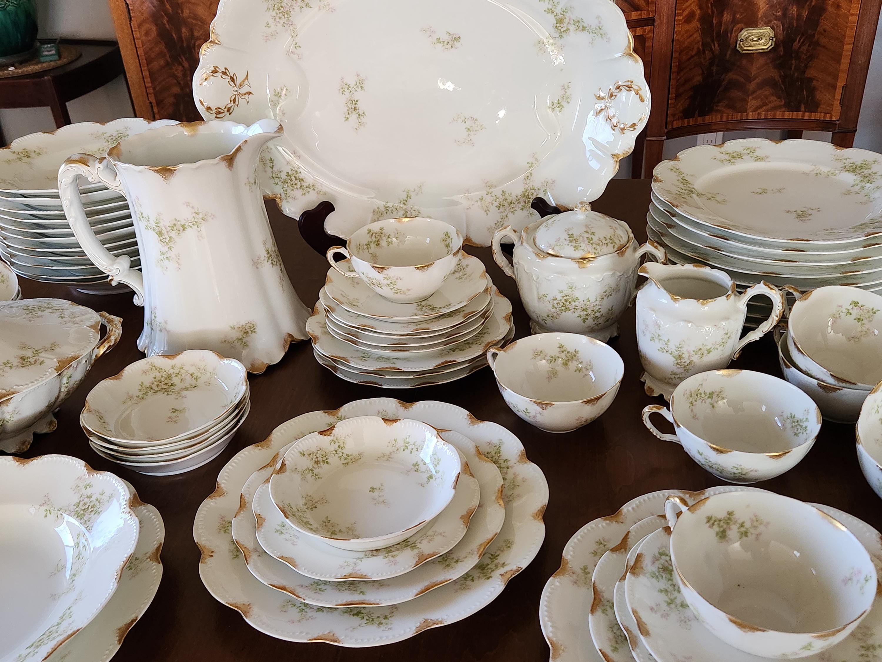 リモージュ JS Etsy フランス Puilly チャイナセット J P L France - Etsy
