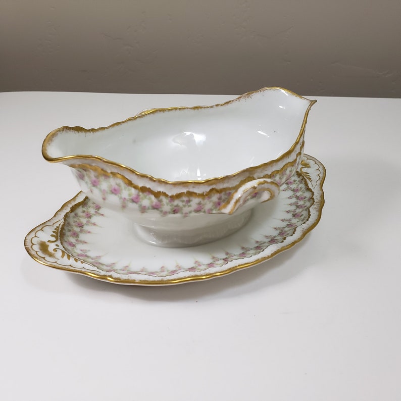 Theodore Haviland Limoges France Gravy Boat Schleiger 349 Etsy