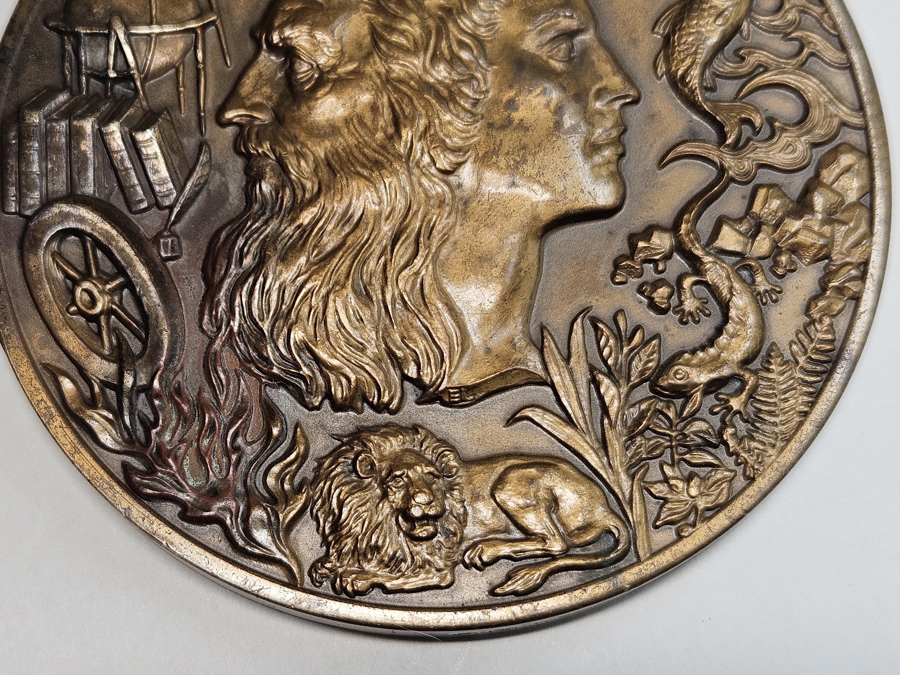 1977 Franklin Mint Annual Calendar/art Medal - Bronze - Etsy