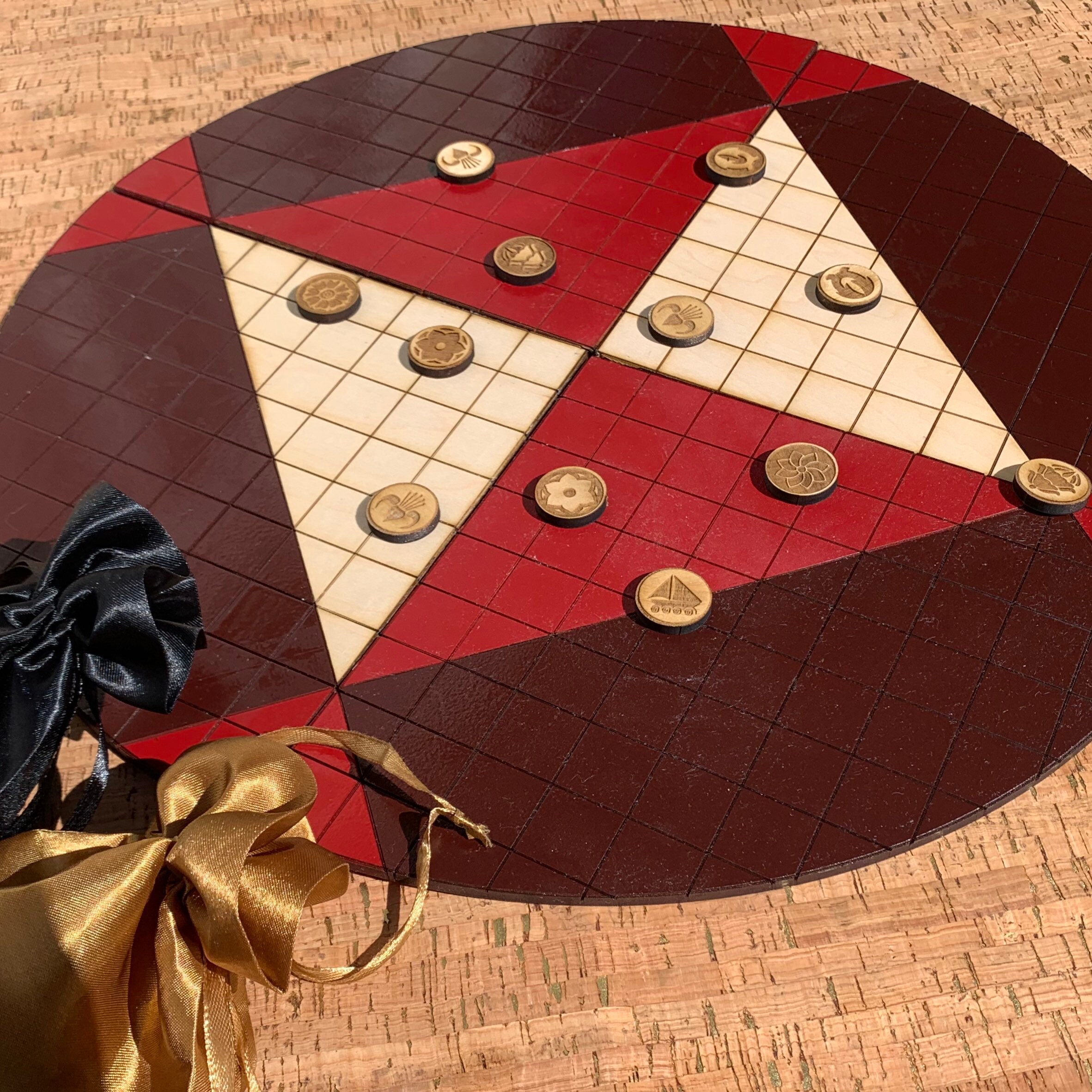 Pai Sho Board Game with 2 Player tile set Engraved Wood | Etsy