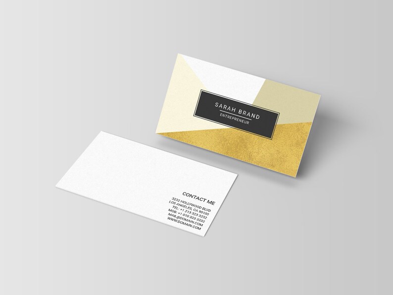 Modern Business Card Template / Contemporary Business Cards / - Etsy