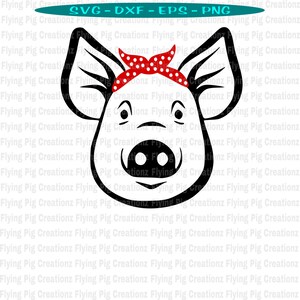 Download Free Pig Svg Pig With Bandana Svg Show Pig Svg Show Pig Mom Svg Etsy for Cricut Explore, Silhouette and other cutting machines.