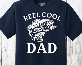 Reel Cool Dad Real Awesome Daddy Father Fisherman Fishing Fish - svg dxf eps png clipart cut print cricut silhouette cuttable file