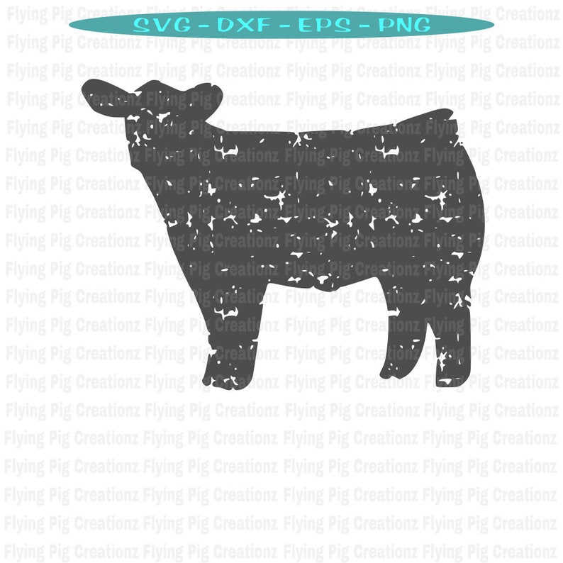Download Cow svg Distressed Cow svg Show Cow svg Cow Silhouette svg ...