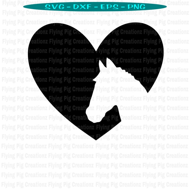 Horse SVG Horse Heart svg Love for Horses svg 4h svg ffa ...