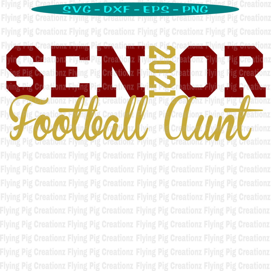 Senior Football Aunt svg Senior SVG Senior Aunt svg Senior Etsy
