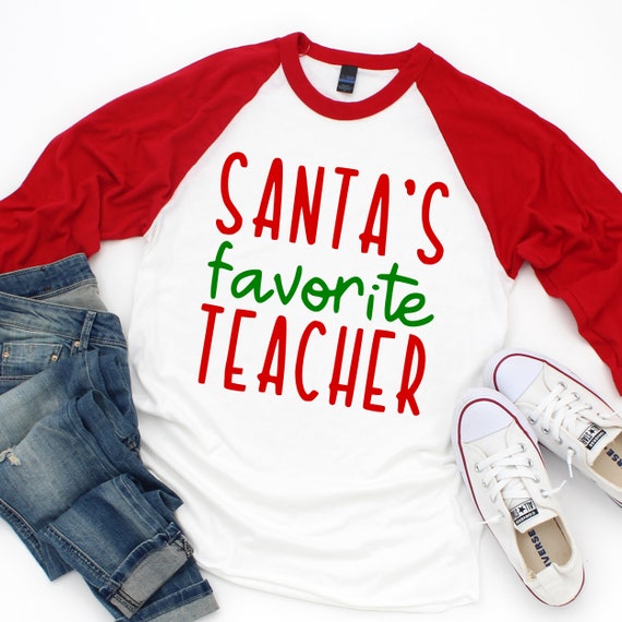 Download Santas Favorite Teacher svg Teacher svg Merry Christmas svg | Etsy
