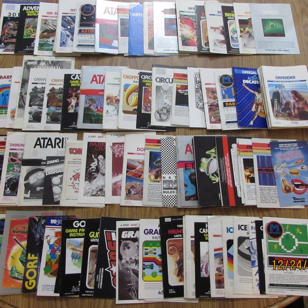 Atari 2600 Game Manuals GREAT SHAPE A-I