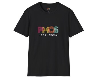 Camiseta retro arcoíris de concienciación sobre el SOP (Est. 2026) / Camiseta con logo vintage de PMOS / Camiseta de regalo para mujeres con SOP (Orgullo Femenino)