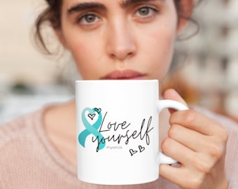 Taza de SOP 11oz, SOP, Té de SOP, Camisa de Concientización de Pcos, Regalo de Pcos, Cintas de Conciencia de Pcos de Fertilidad, Guerrero de Pcos, Pcos Fuerte, Soporte de Pcos