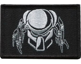 Gestickter Predator-Aufnäher (Schwarz)