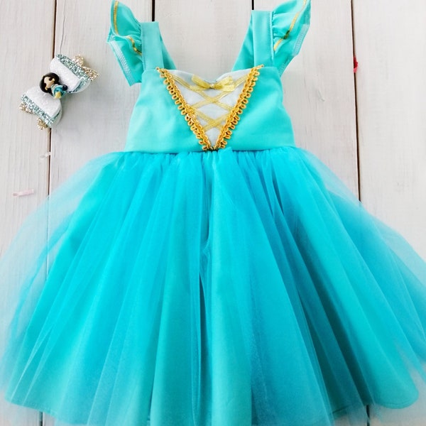 Arabian Princess Jasmine Inspired Tulle Cotton Dress | baby girl dress | toddler dress | girls dress | flower girl dress | babygirl clothes