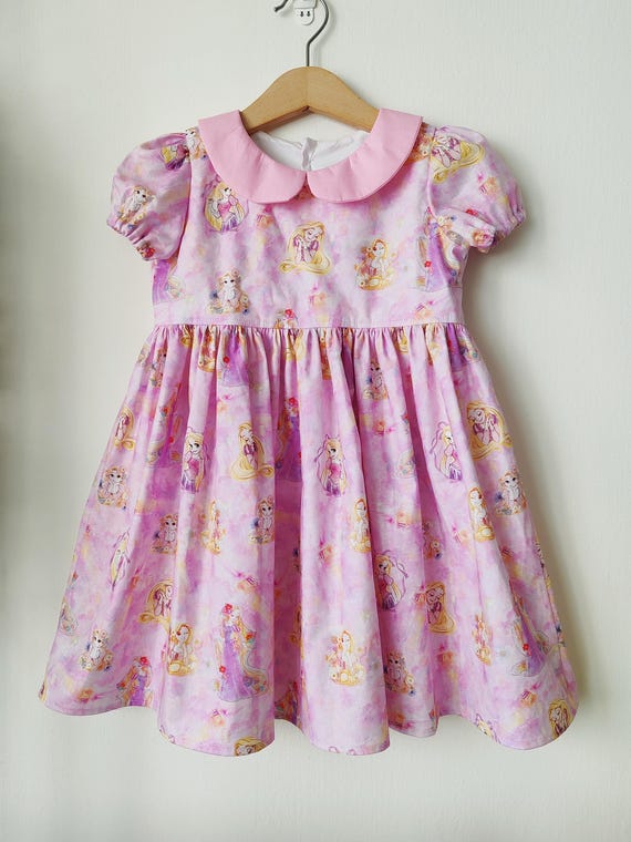 pastel peter pan collar dress Peter Pan Collar Dress in Tulip Pink Pointelle 2