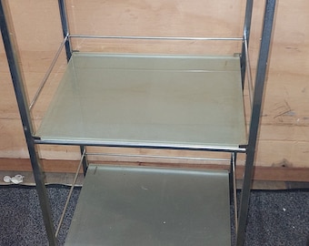 Stoliki nocne szkło i chrom vintage