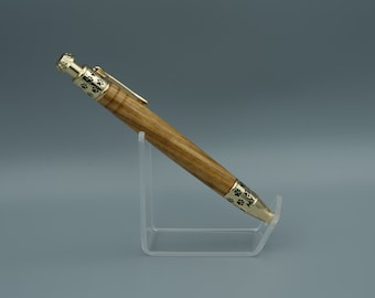 Dog Pen - Beli with Gold - Handmade Wooden Click Pen