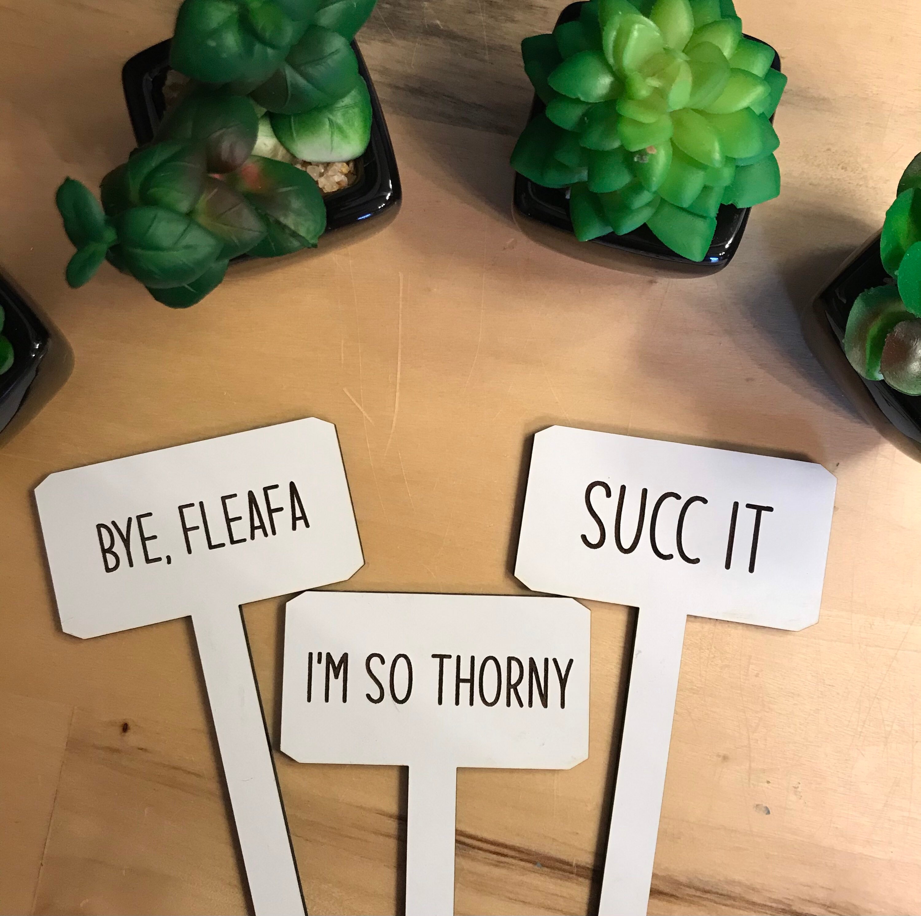 Plant Stakes SVG File for Funny Pun stakes for Etsy
