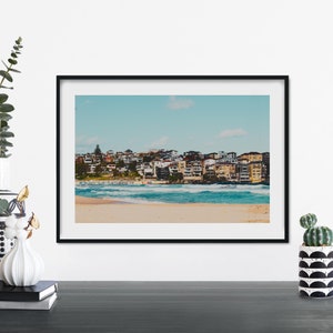 Bondi Houses, Sydney, Australia Print Wall Art | A4 A3 A2 A1