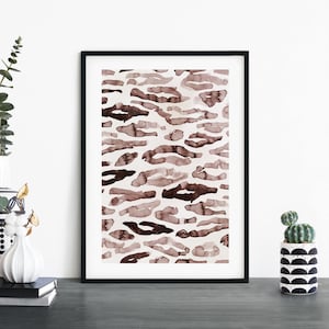 Upstream | Safari Abstract Print Wall Art | 4x6 5x7 A4 A3 A2 A1