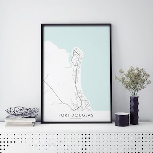 Port Douglas, Queensland, Australia Art, City Map Print Wall Art | A4 A3 A2 A1