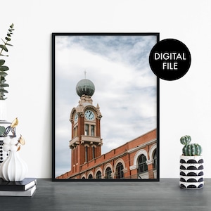 Dimmeys Clock Tower, Richmond, Melbourne, Austrália Impressão Arte de parede | Imprimir em casa | Arquivo de download digital