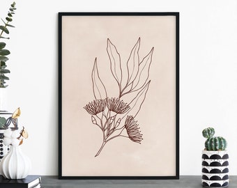 Eucalyptus | Australian Native Floral Illustrative Print Wall Art | A4 A3 A2 A1
