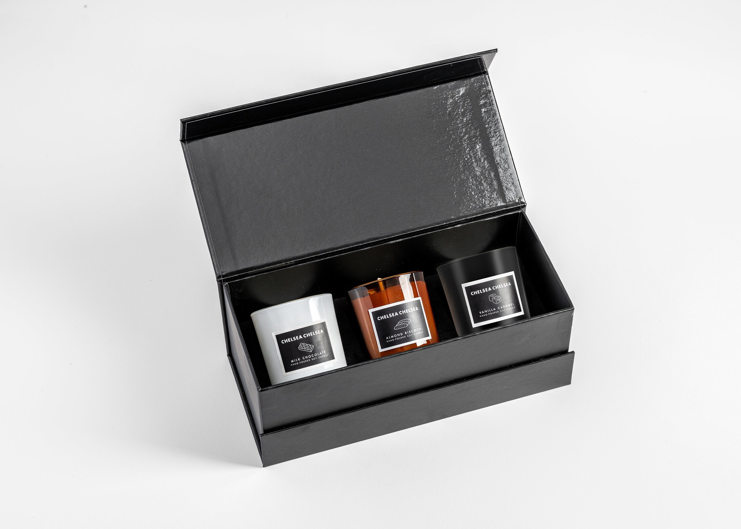 Gift Set Trio | 3 x Mini Hand-Poured Scented Soy Candles | Chelsea Chelsea