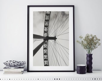 London Eye, London, England Print Wall Art | A4 A3 A2 A1