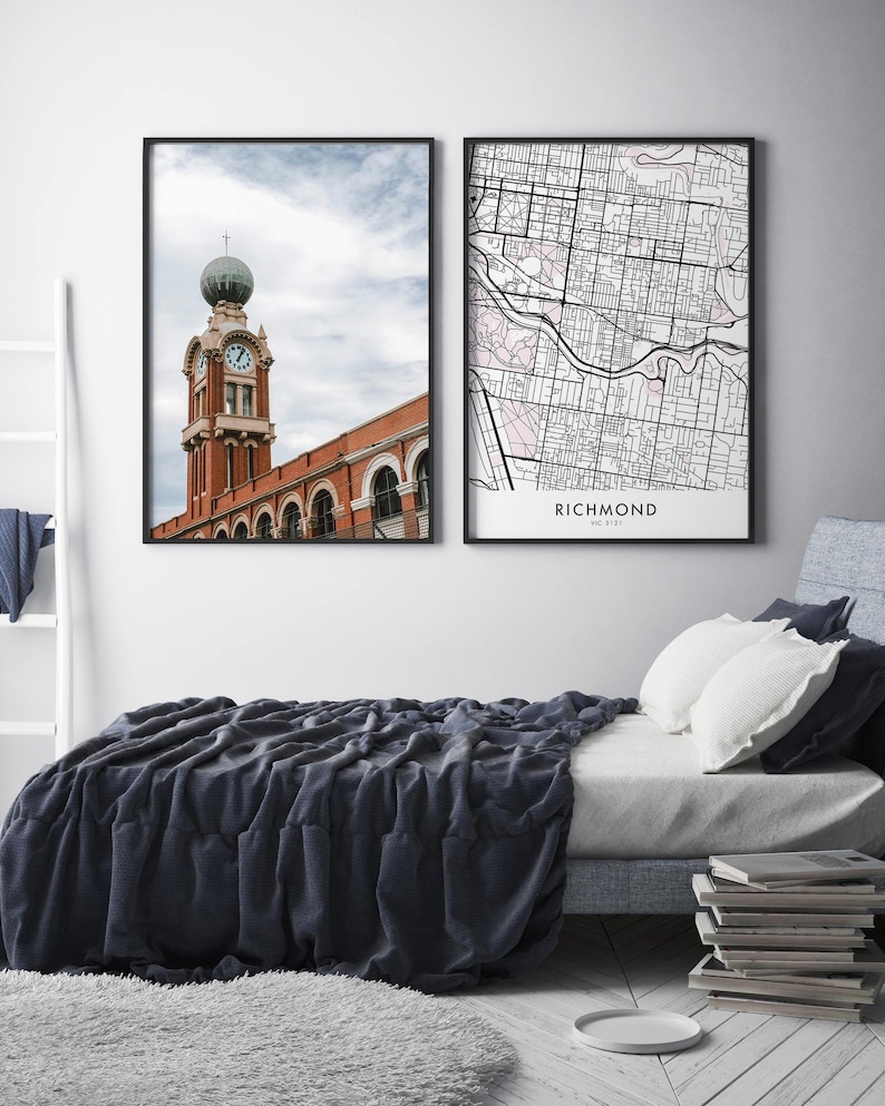 Dimmeys Clock Tower, Richmond, Melbourne, Australia Print Wall Art ...