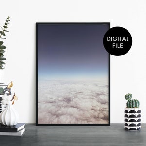 Above The Clouds Print Wall Art | Print At Home | Digital Download File