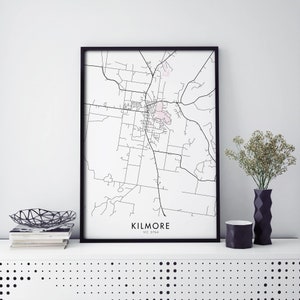Kilmore, Victoria, Australia Art, City Map Print Wall Art | A4 A3 A2 A1