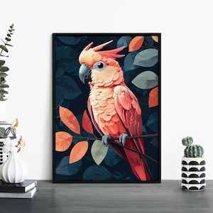 Impresión ilustrativa de aves australianas (A4, A3, A2, A1)