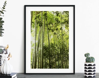 Bamboo Forest Print Wall Art | A4 A3 A2 A1