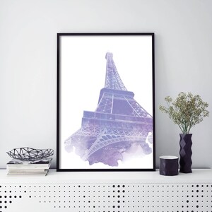 Eiffel Tower, Paris, France Watercolour Print Wall Art | 4x6 5x7 A4 A3 A2 A1