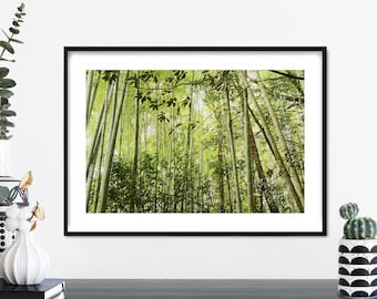 Bamboo Forest Print Wall Art | A4 A3 A2 A1