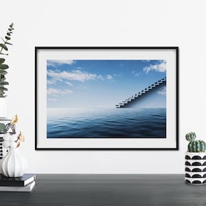 Stairway to Heaven, Ocean & Sky Print Wall Art | A4 A3 A2 A1