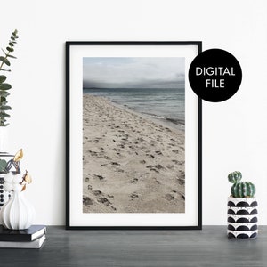 Sea Shore Print Wall Art | Print At Home | Digital Download File
