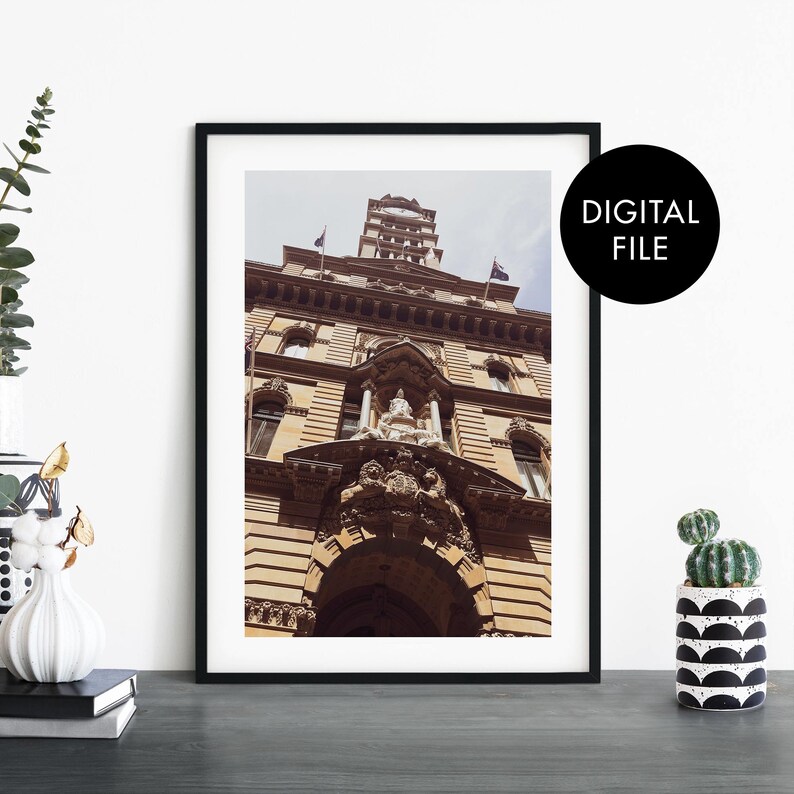 Australia Print Wall Art Sydney Print At Home GPO Digital Download File