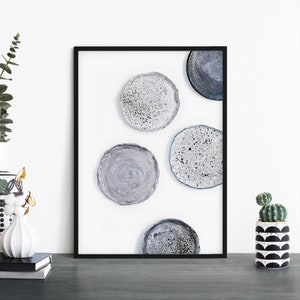 Clay Plates Print Wall Art | A4 A3 A2 A1