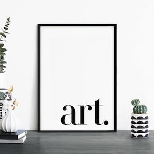 Art Black & White Poster Print Wall Art | A4 A3 A2 A1