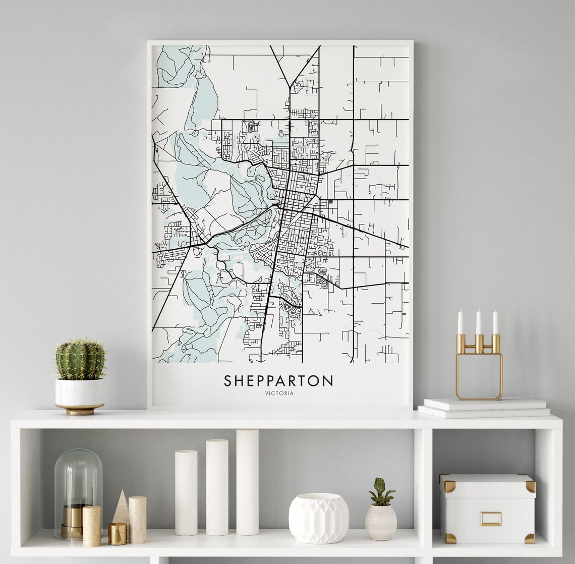 Po box 1309, shepparton vic 3630. Shepparton Victoria Map - Shepparton Victoria Australie Art City Map Print Wall Art ...