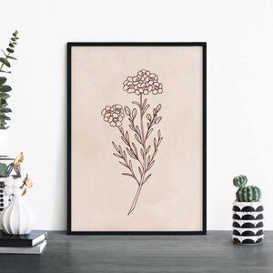 Flor de cera / Arte de pared con estampado floral nativo australiano / A4 A3 A2 A1