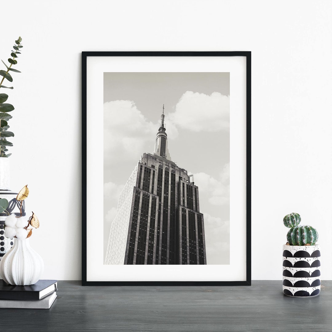 Empire State Building, Manhattan, New York Print Wall Art | A4 A3 A2 A1 ...