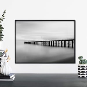 Pier Black & White Print Wall Art | A4 A3 A2 A1