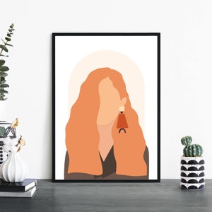 Femme No.6 Arte de pared de impresión ilustrativa / 4x6 5x7 A4 A3 A2 A1