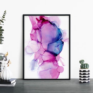 Inkblot Abstract Print Wall Art | 4x6 5x7 A4 A3 A2 A1