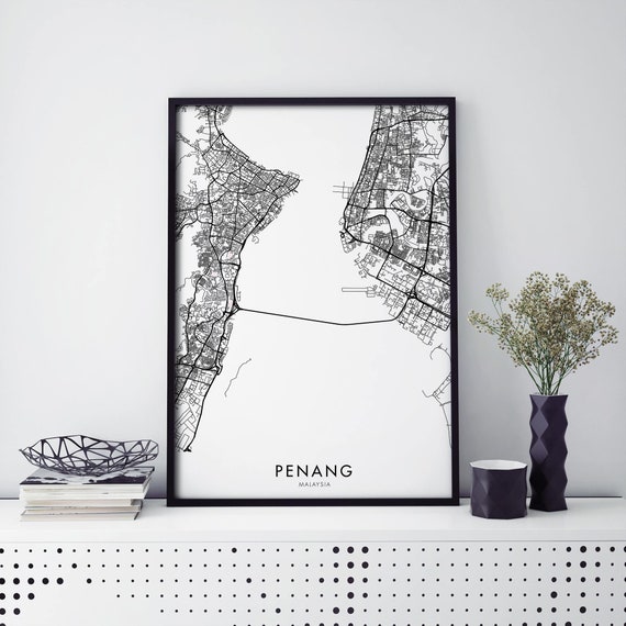 Home Décor Perth City Lines Map Wall Art Poster Print Great Home Decor