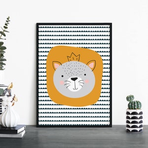 Póster de ratón Impresión Arte de pared / Niños Niños Niños Niñas Guardería Dormitorio / A4 A3 A2 A1