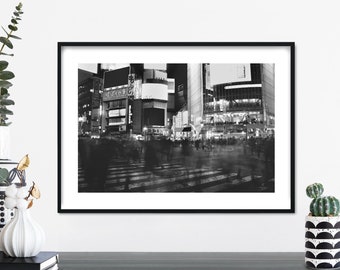 Shibuya Crossing, Tokyo Print Wall Art | A4 A3 A2 A1