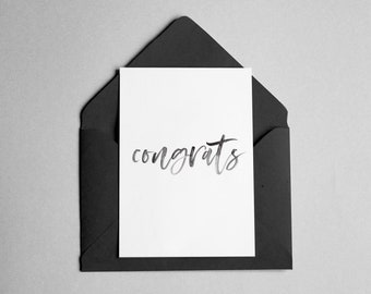 Congratulations - Minimalist Script Font - "Congrats"