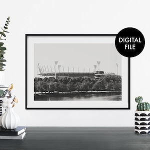 Melbourne Cricket Ground, MCG, Melbourne, Australia Print Wall Art | Print At Home | Digital Download File